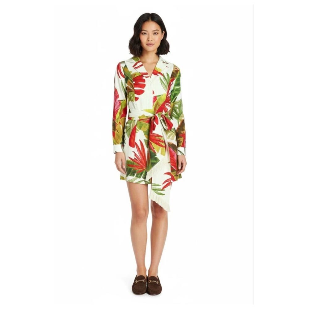 Farm Rio Spring Forest Mini Dress M - Picture 7 of 8